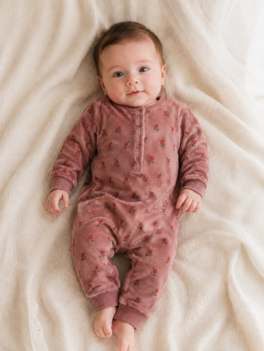 EMILE ET IDA Poppy Violin Velvet Jumpsuit NEW NWT